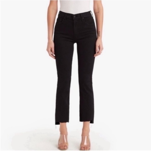 MOTHER Denim - MOTHER The Insider Crop Step Fray Jeans Not Guilty